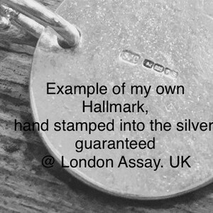 Solid Sterling Silver Rectangular Wave Textured Pendant / Hallmarked / 925 Sterling Silver / Fold Formed /Customise / Contemporary Necklace bild 6