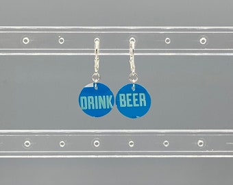 Upcycled Beer Can Earrings