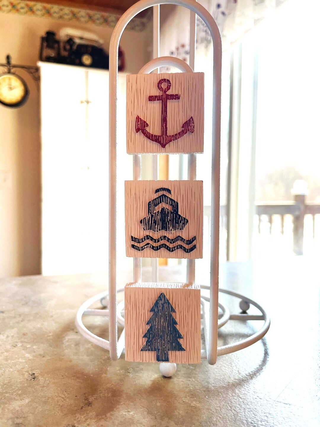 Nautical Paper Towel Holder