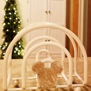 NEW Farmhouse Mickey rustic napkin holder