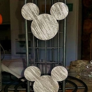 Rustic farmhouse Mouse silhouettes gray weave double roll paper towel holder!