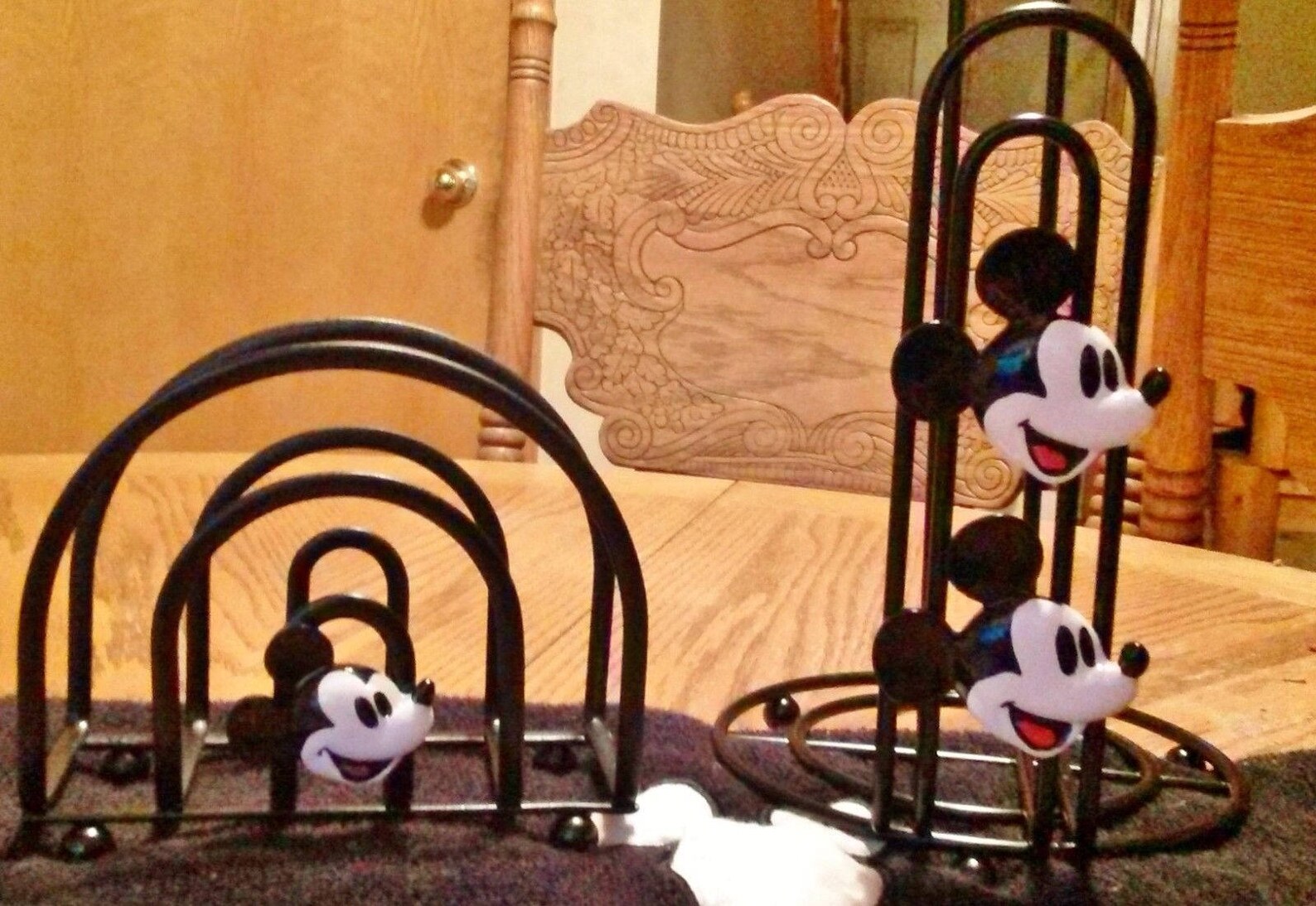 Mickey Mouse Paper Towel and Napkin Holder Set Etsy