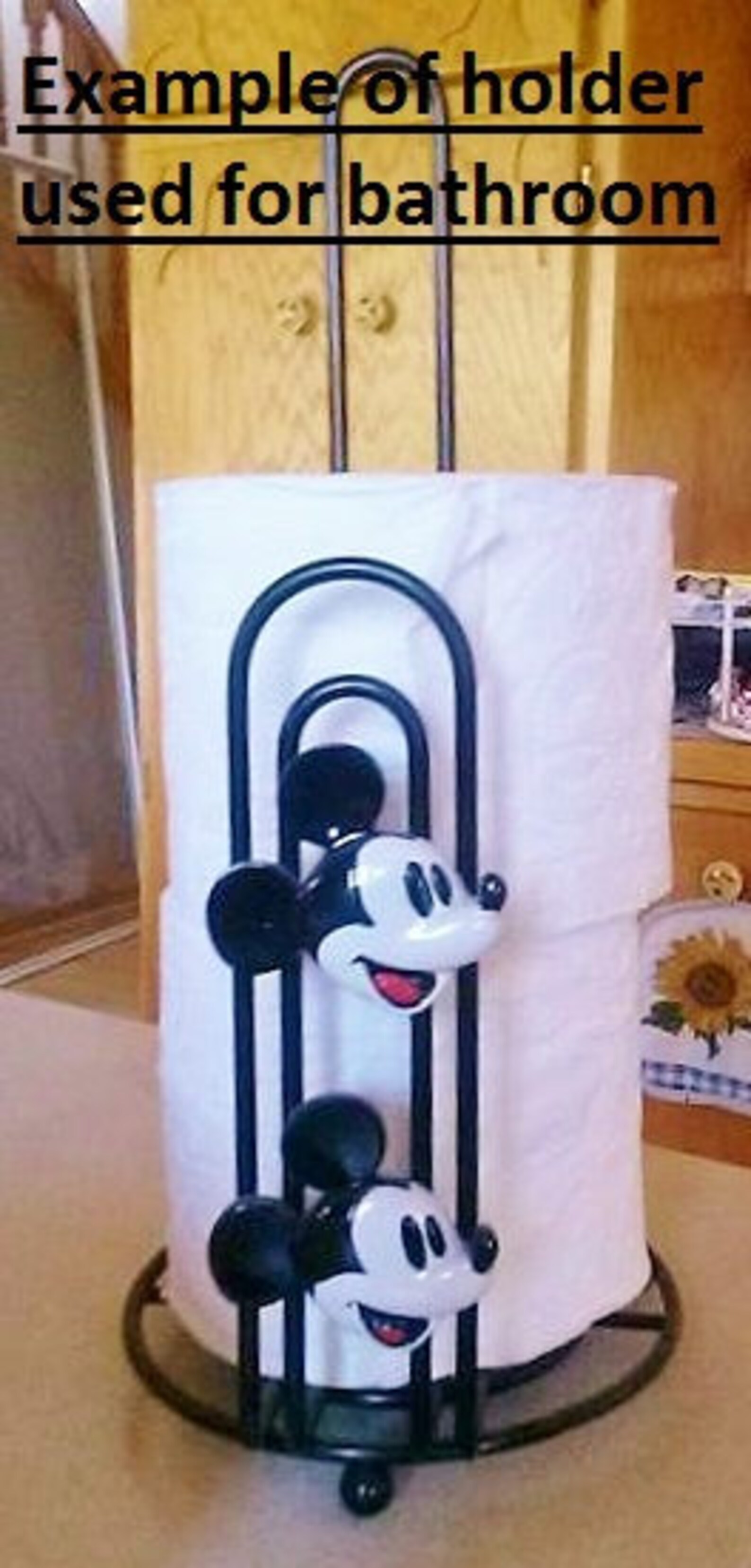 Mickey Mouse Paper Towel holder Etsy