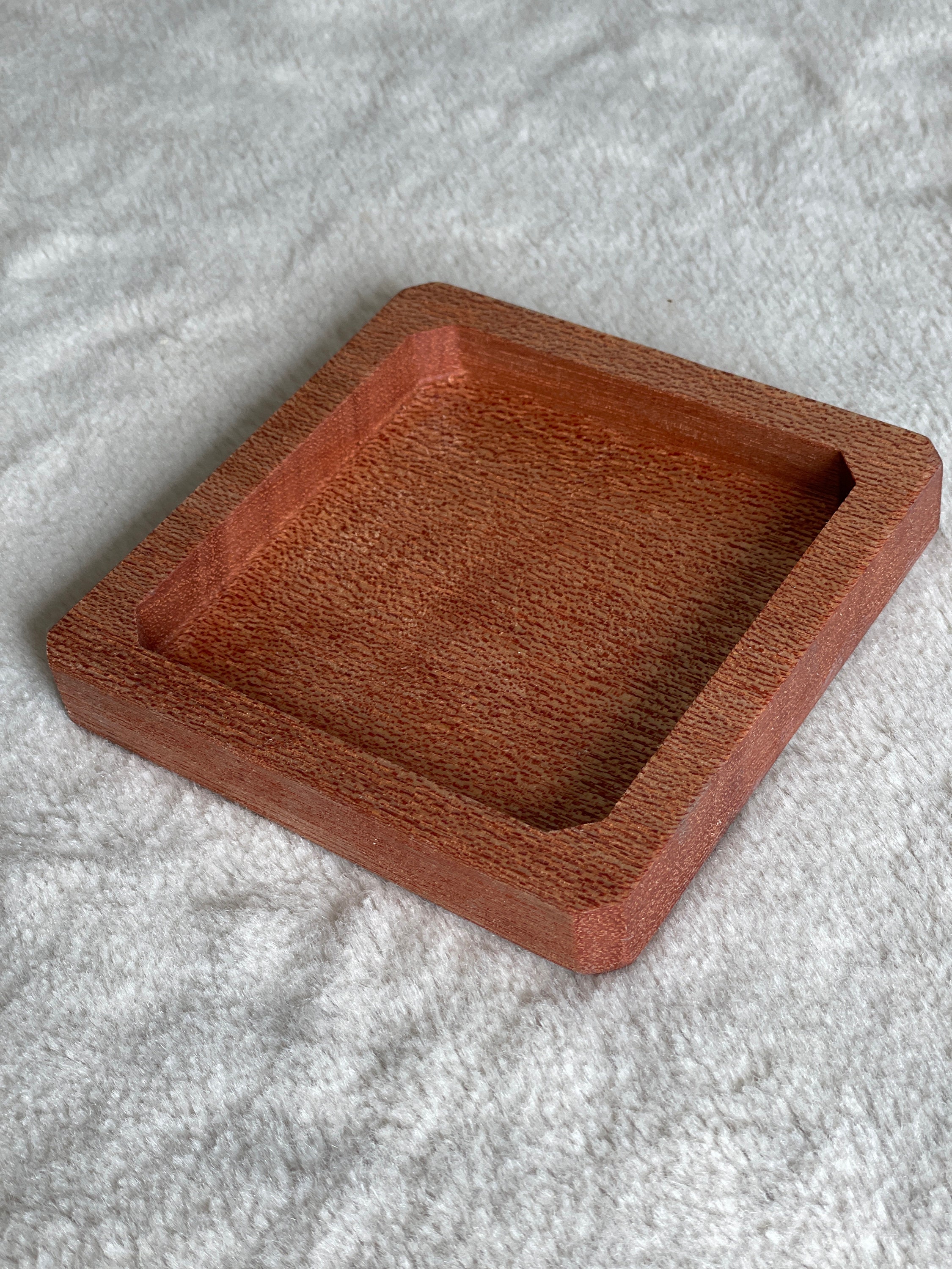 Hardwood Drop Tray: Chamfered Edge, Small Catch-All Tray - Thumbnail 6