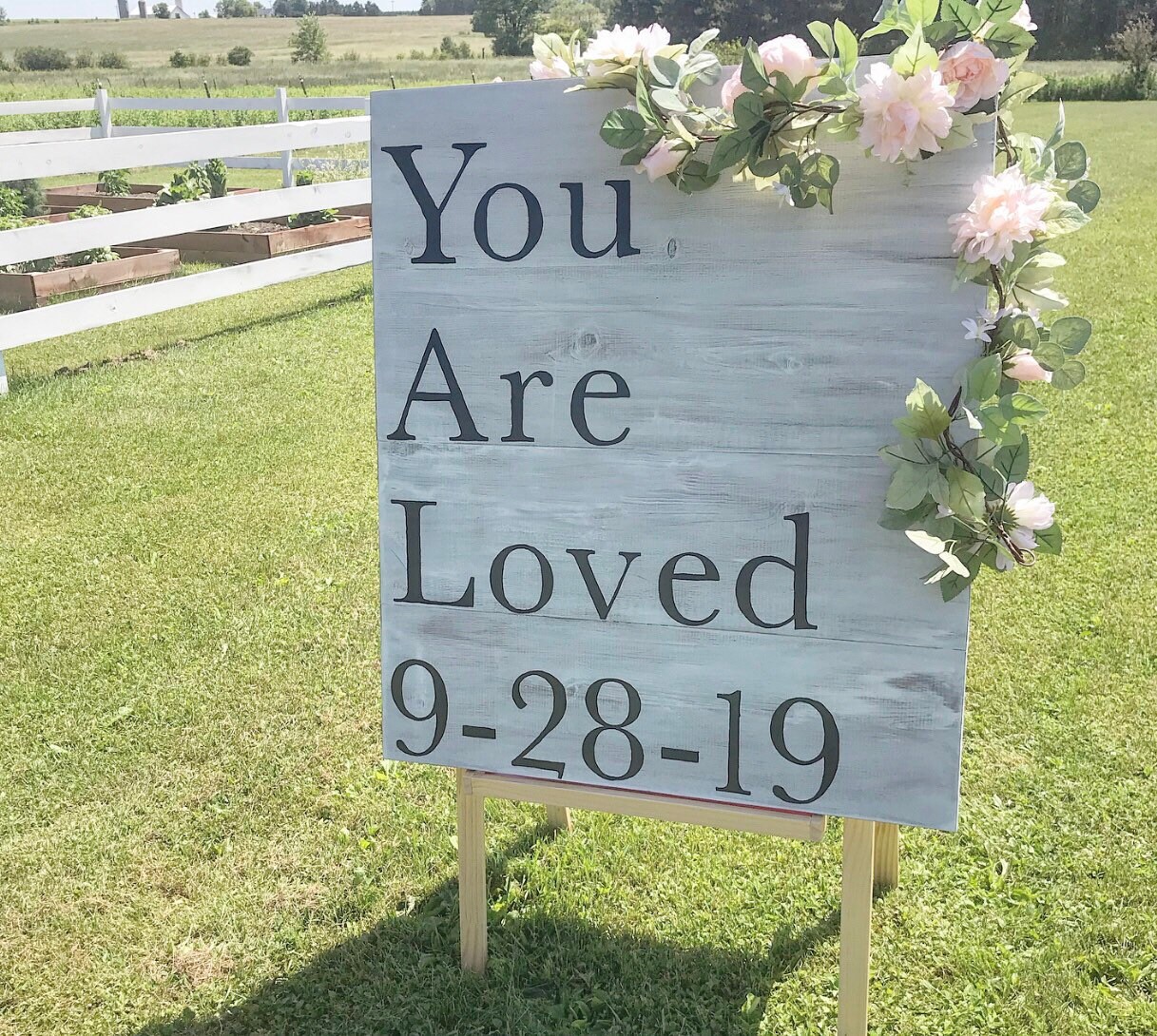 Rustic Wedding Guest Book Sign: Custom Wood Welcome Sign - Thumbnail 3