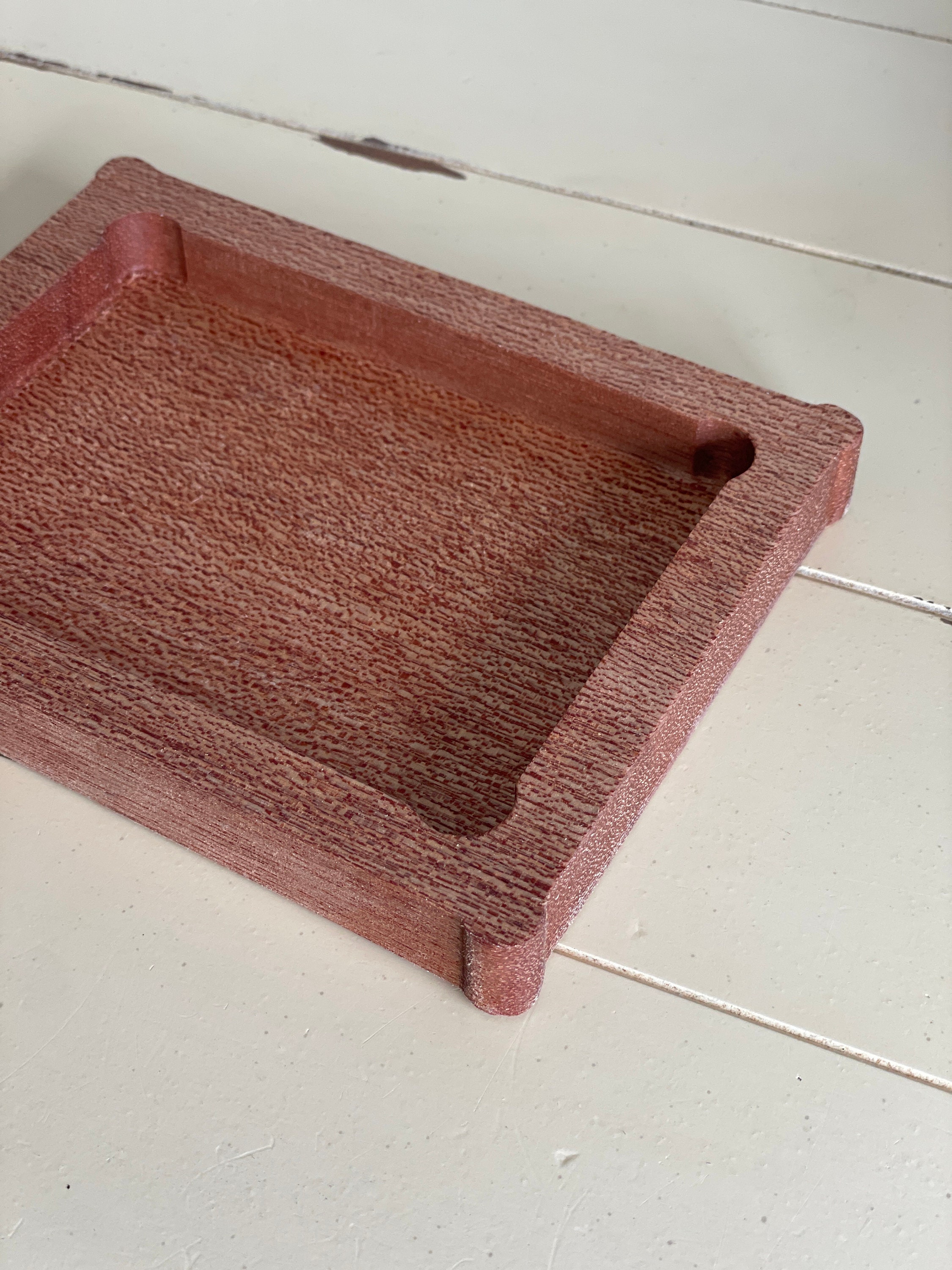 Hardwood Dogbone Corner Tray: American Made Organizer - Thumbnail 7
