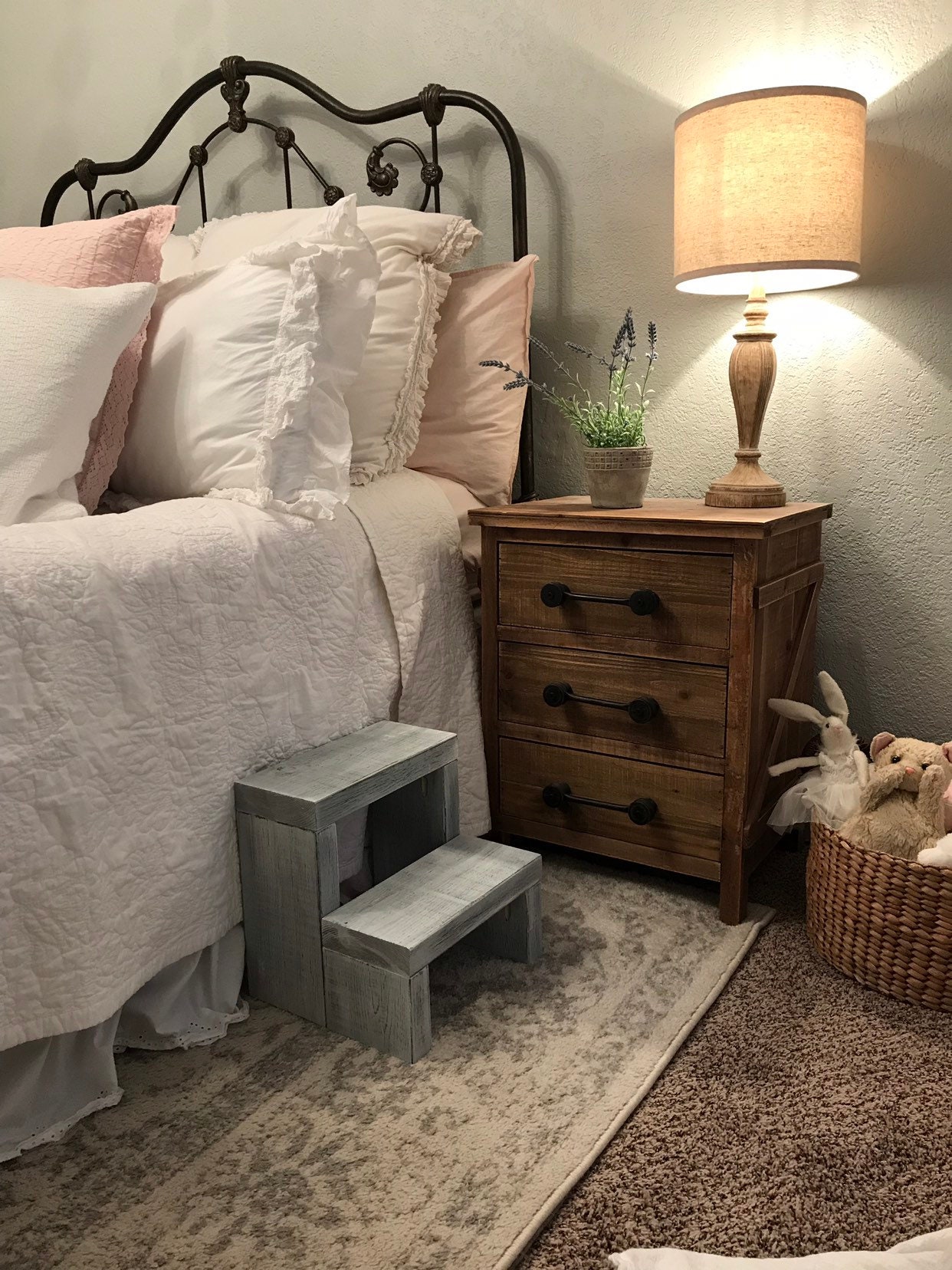 Handmade Kids Step Stool: Solid Wood Kitchen Step Ladder - Thumbnail 5