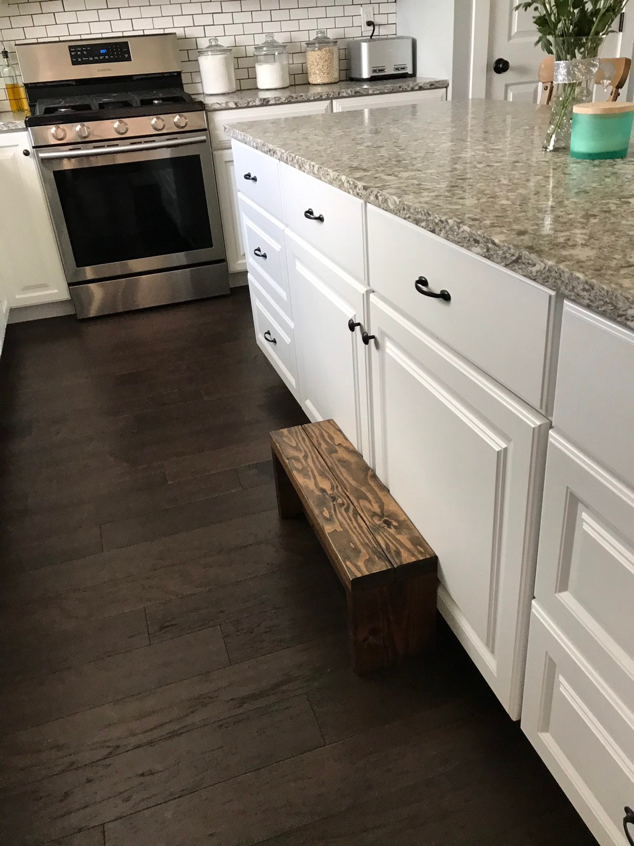 Handmade Wood Step Stool: Sturdy Kids Bench, Made in USA - Thumbnail 5