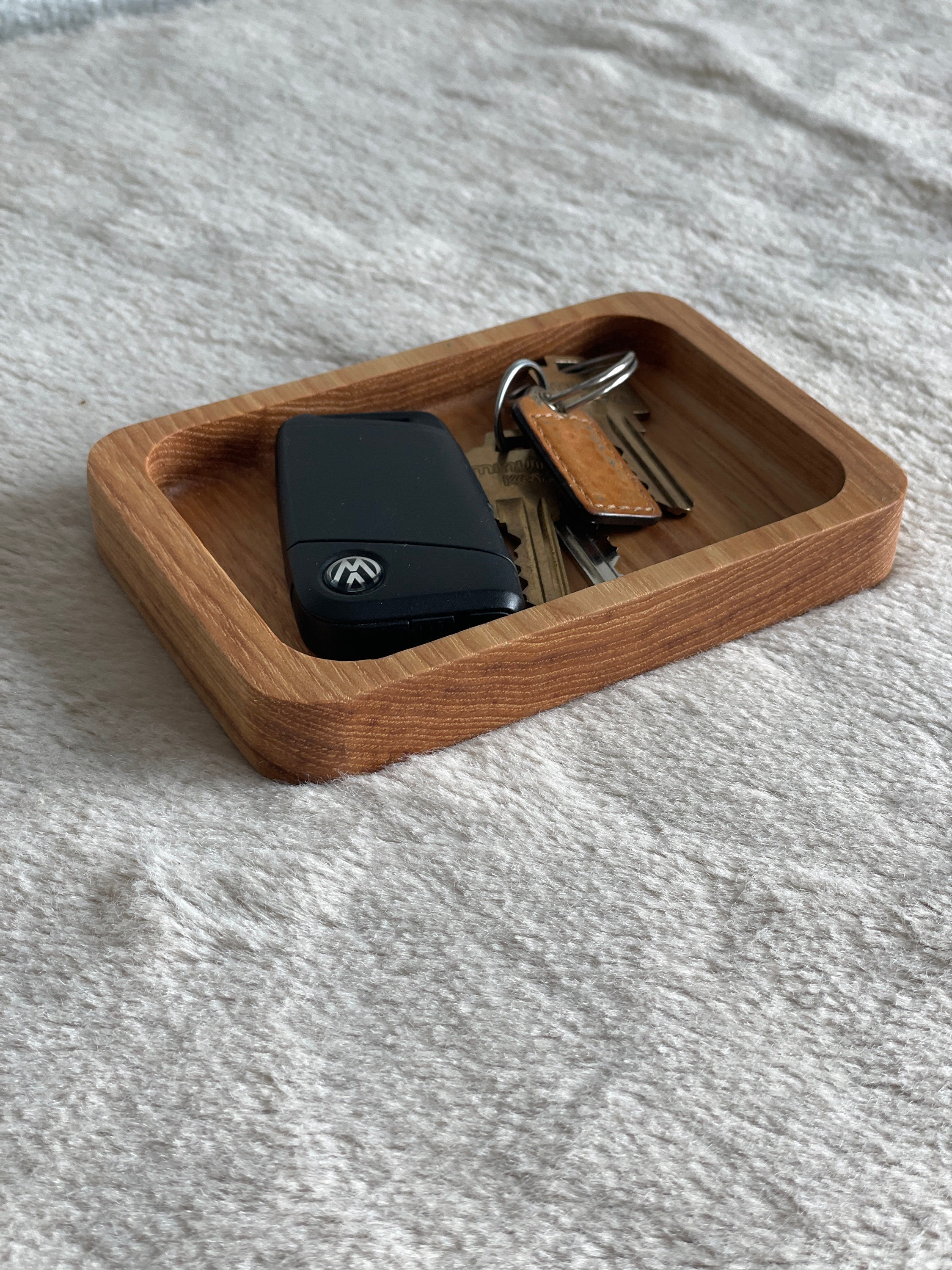 Handmade Hardwood Drop Tray: Rectangle Catch-All Tray - Thumbnail 6
