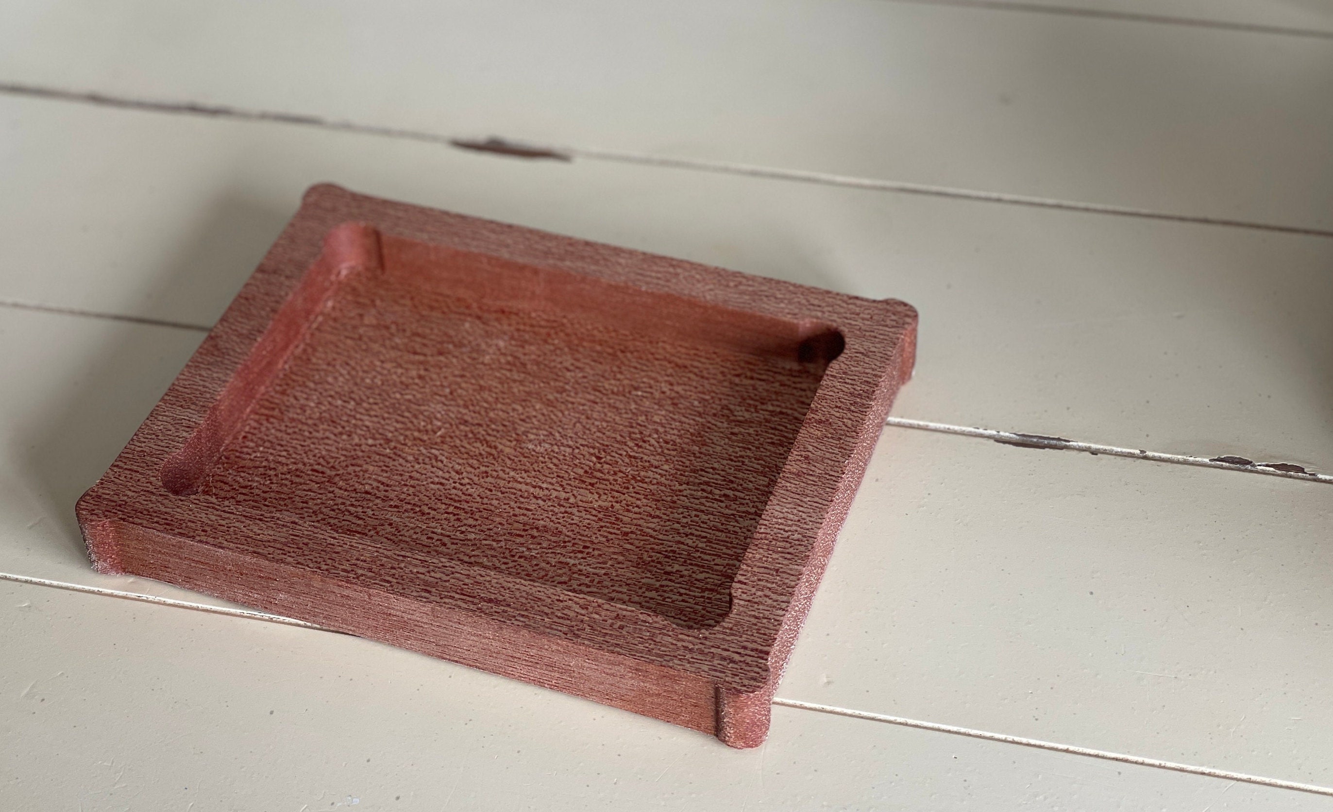 Hardwood Dogbone Corner Tray: American Made Organizer - Thumbnail 2
