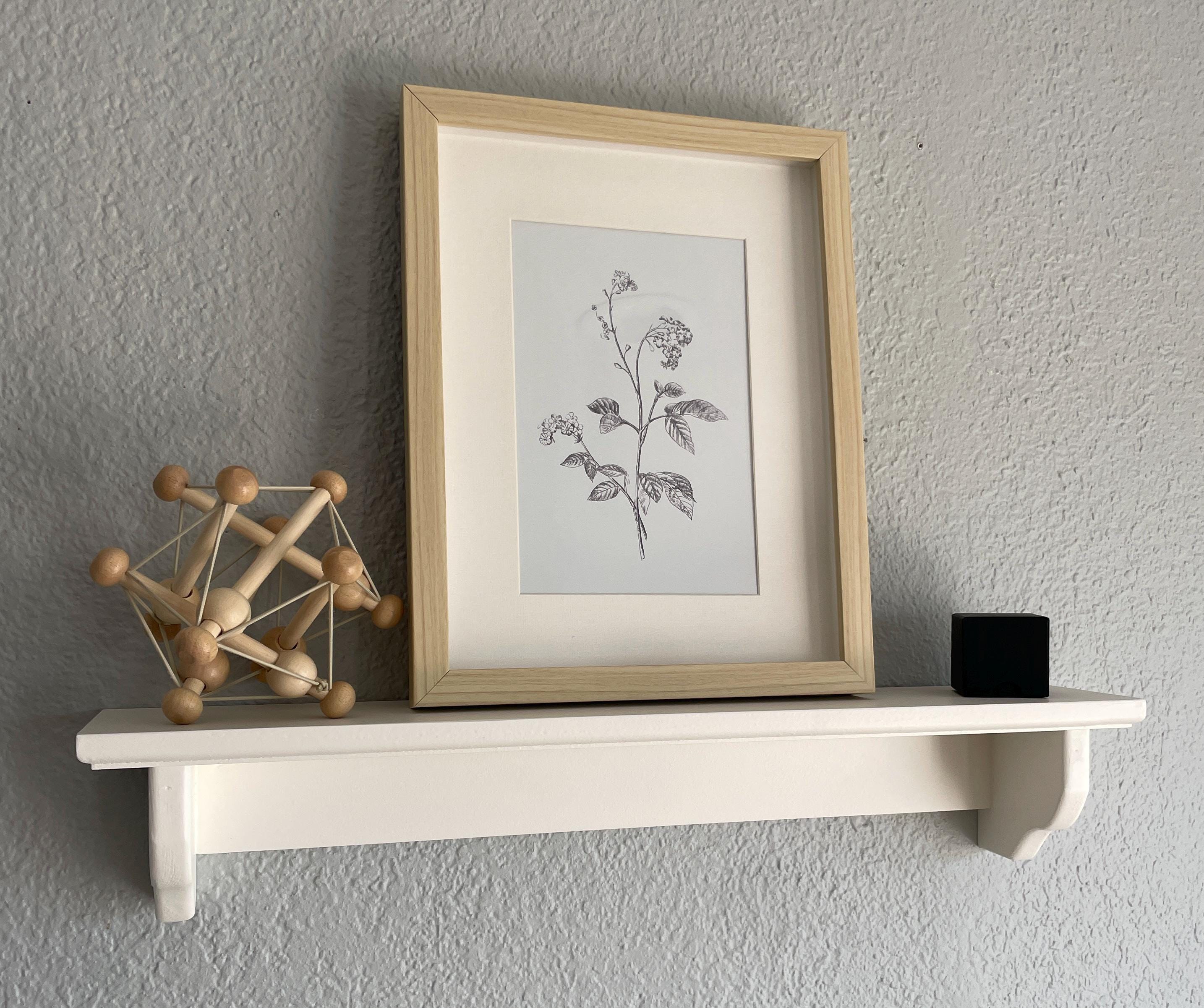 Wooden Floating Shelf: Nursery, Kids Room Decor - Made in USA