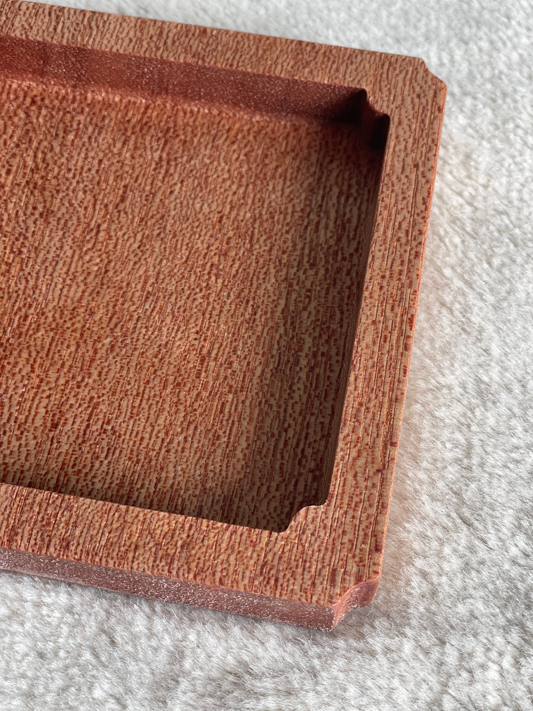 Handmade Hardwood Drop Tray: Square Catch-All Tray, Food Safe - Thumbnail 5