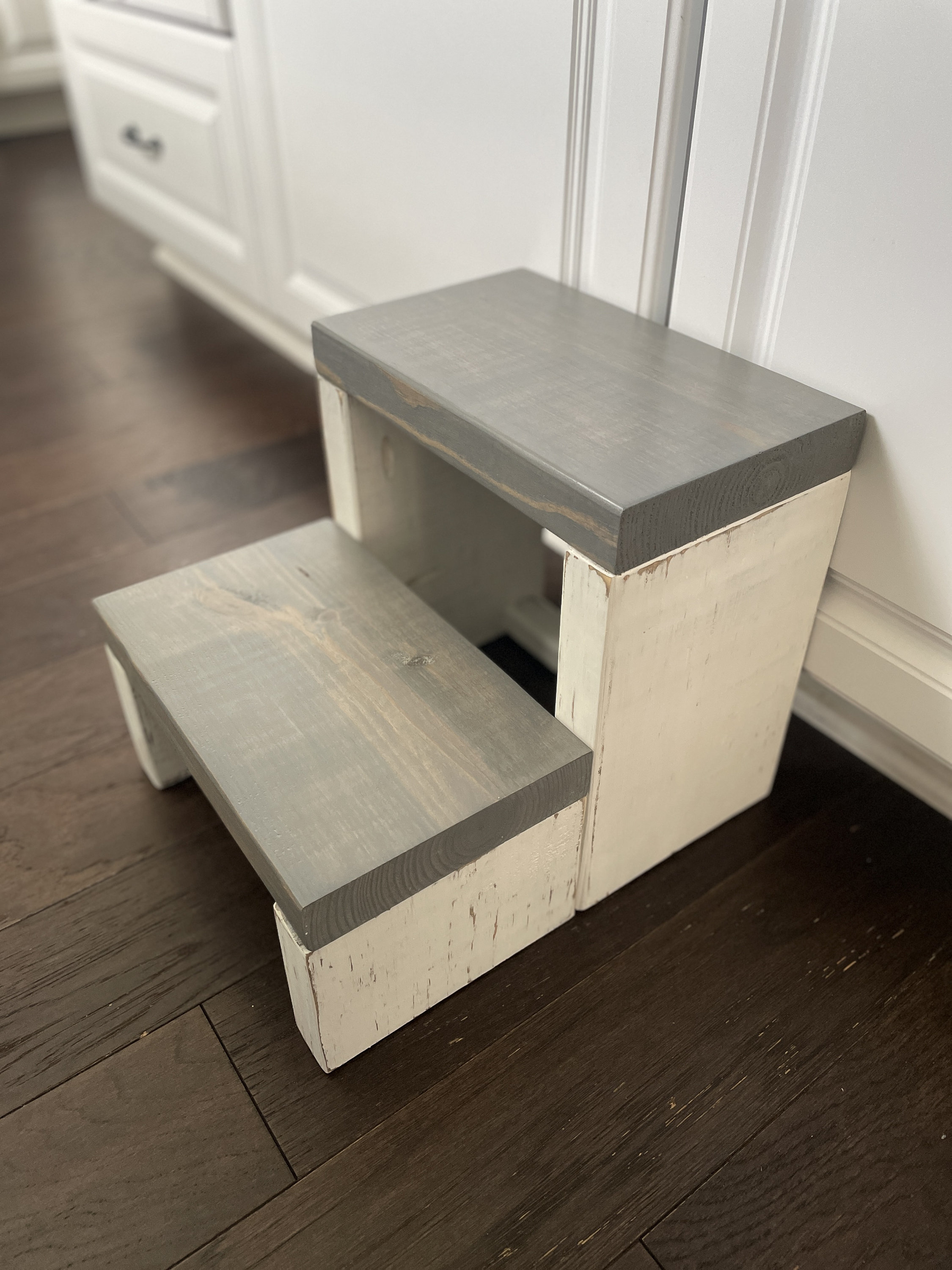Handmade Two-Step Stool: Kitchen Step Ladder, Adult Weight - Thumbnail 7