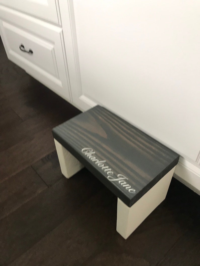 Personalized Children's Step Stool Single Step Kid Step Etsy