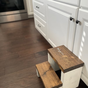 Toddler Stool, Personalized Step Stool, Wood Step Stool, Kitchen Stool, Toddler Tower, Custom Step Stool