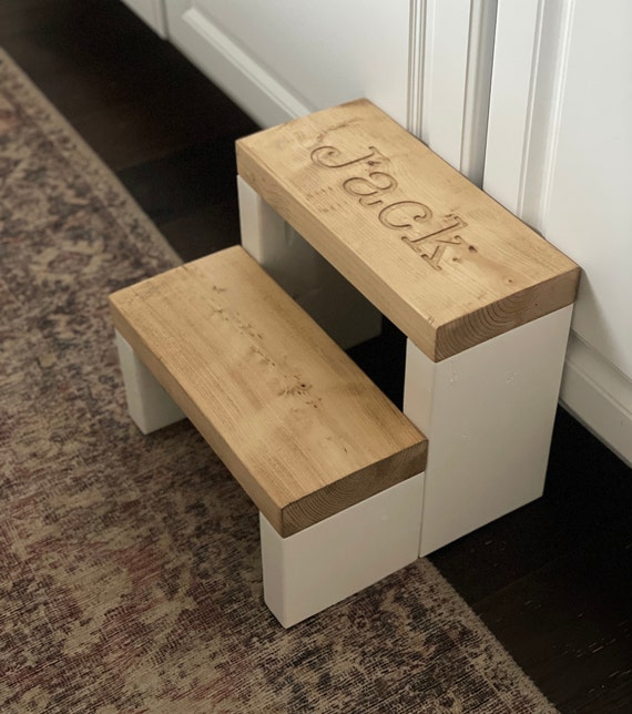 Kids Step Stool Personalized Kid Step Stool Engraved Toddler Step Stool Wooden Step Stool Rustic Step Stool Engraved Step Stool Etsy Finland