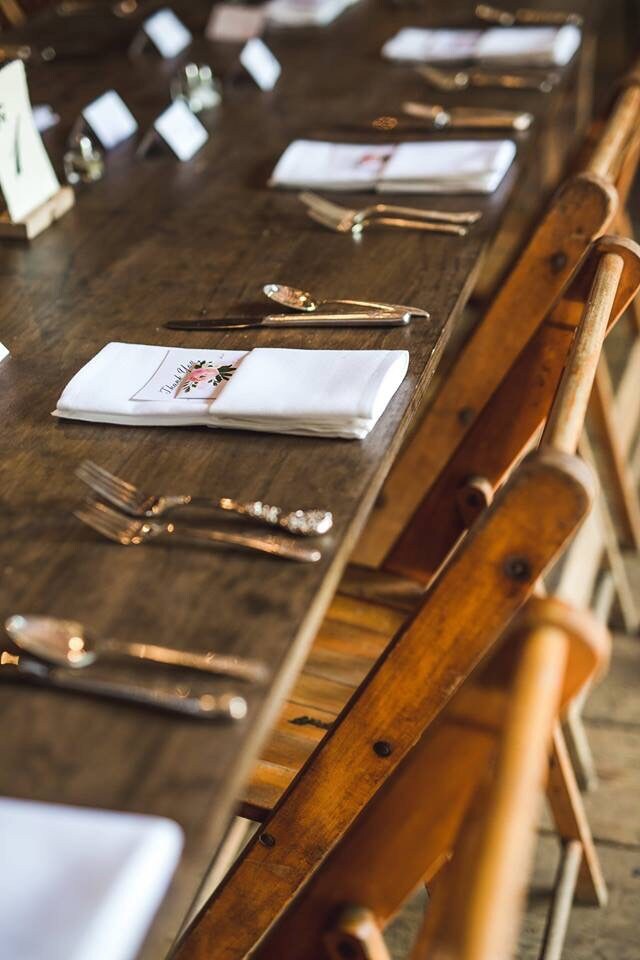 Handmade Wedding Place Card Holder: Custom Party Table Number, Set of 5 - Thumbnail 2