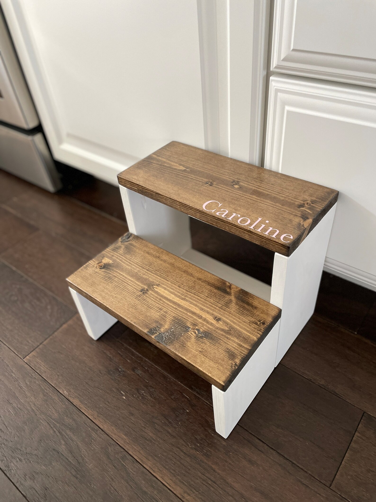 Personalized Modern Kids Step Stool Personalized Kid Step Etsy