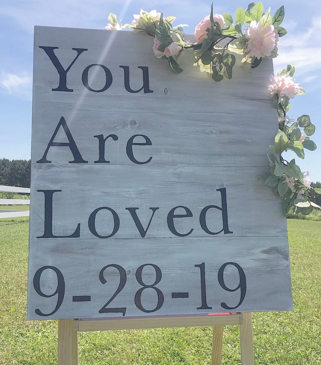 Rustic Wedding Guest Book Sign: Custom Wood Welcome Sign - Thumbnail 2