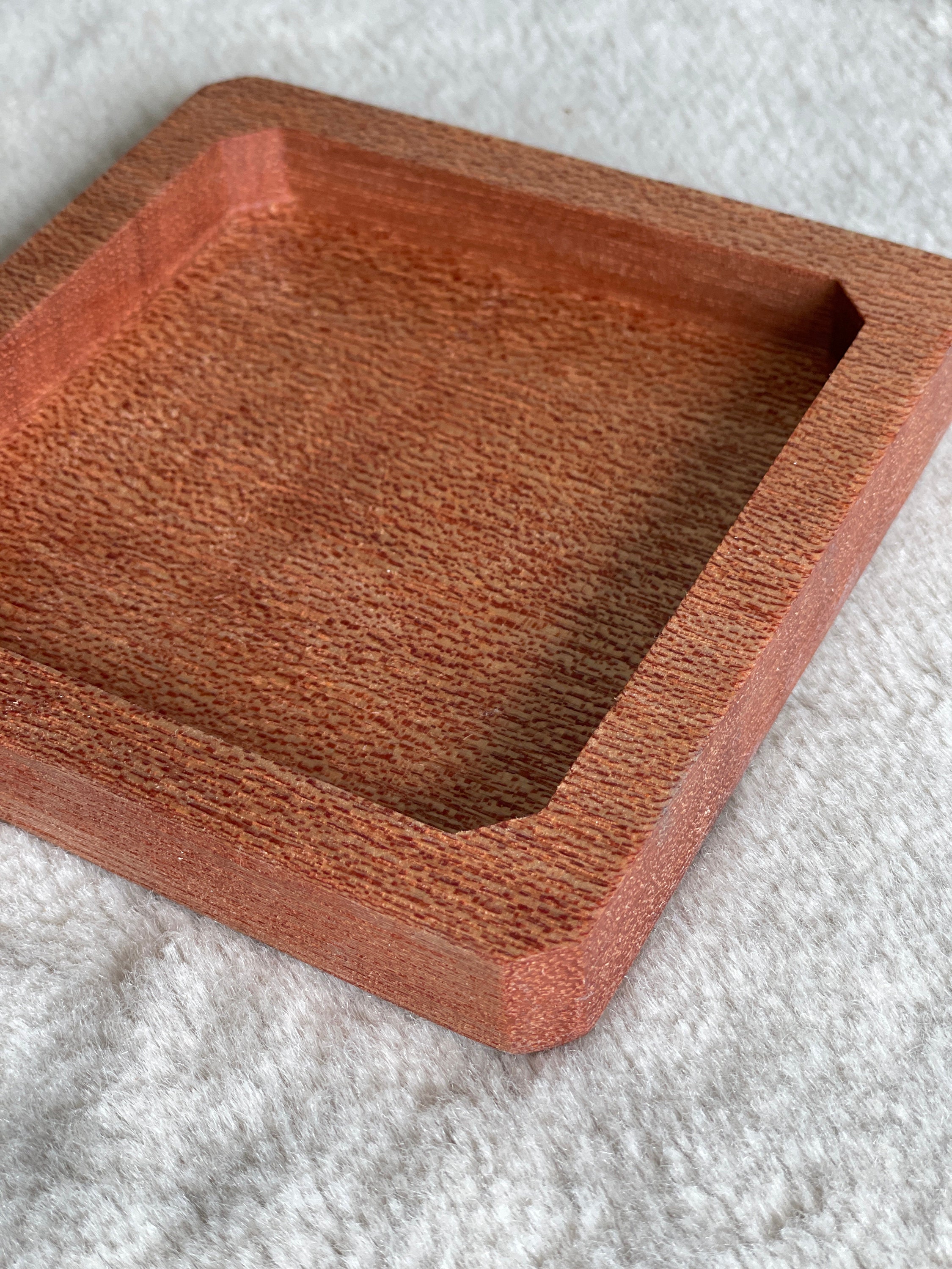 Hardwood Drop Tray: Chamfered Edge, Small Catch-All Tray - Thumbnail 3
