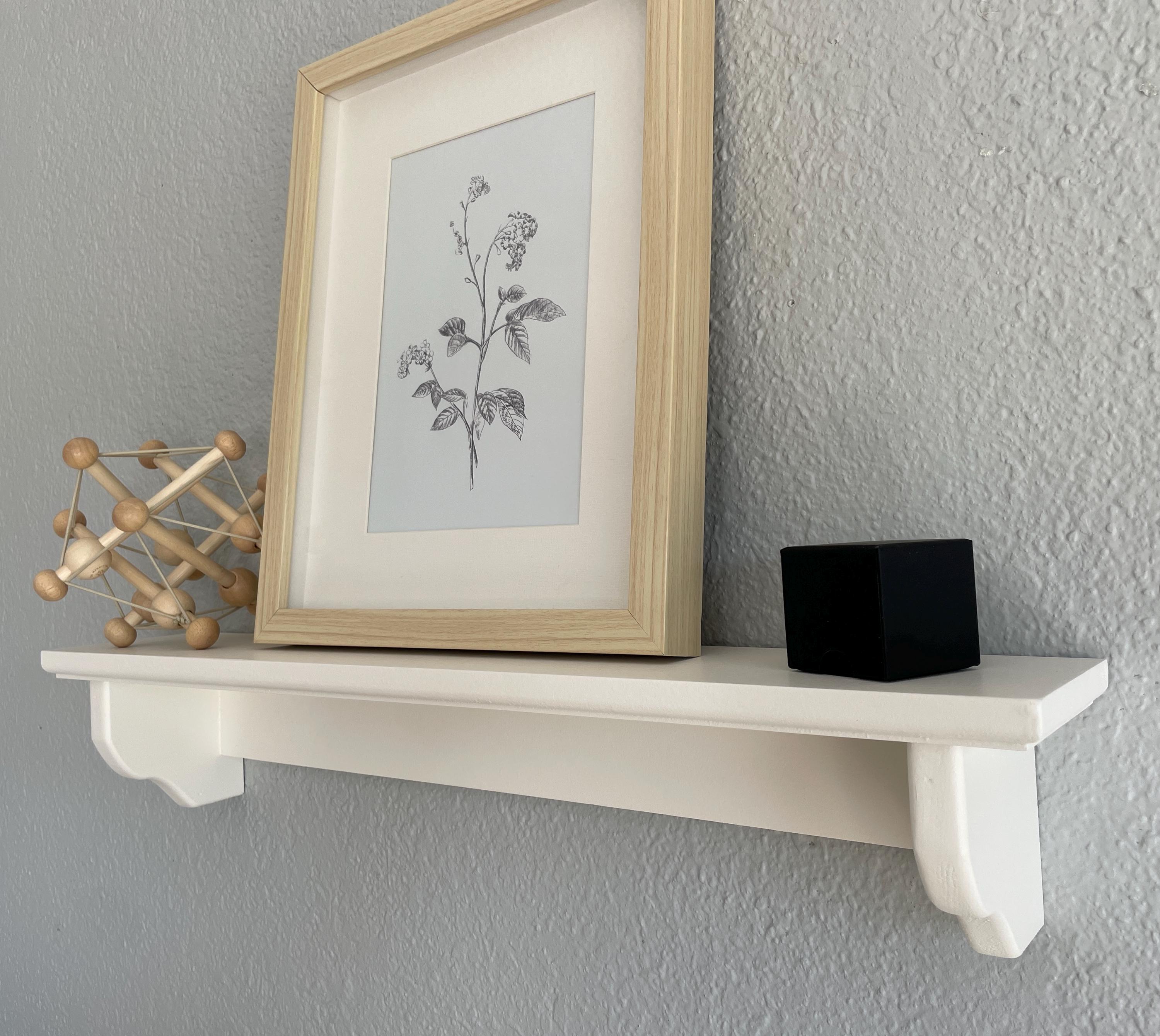 Wooden Floating Shelf: Nursery, Kids Room Decor - Made in USA - Thumbnail 6