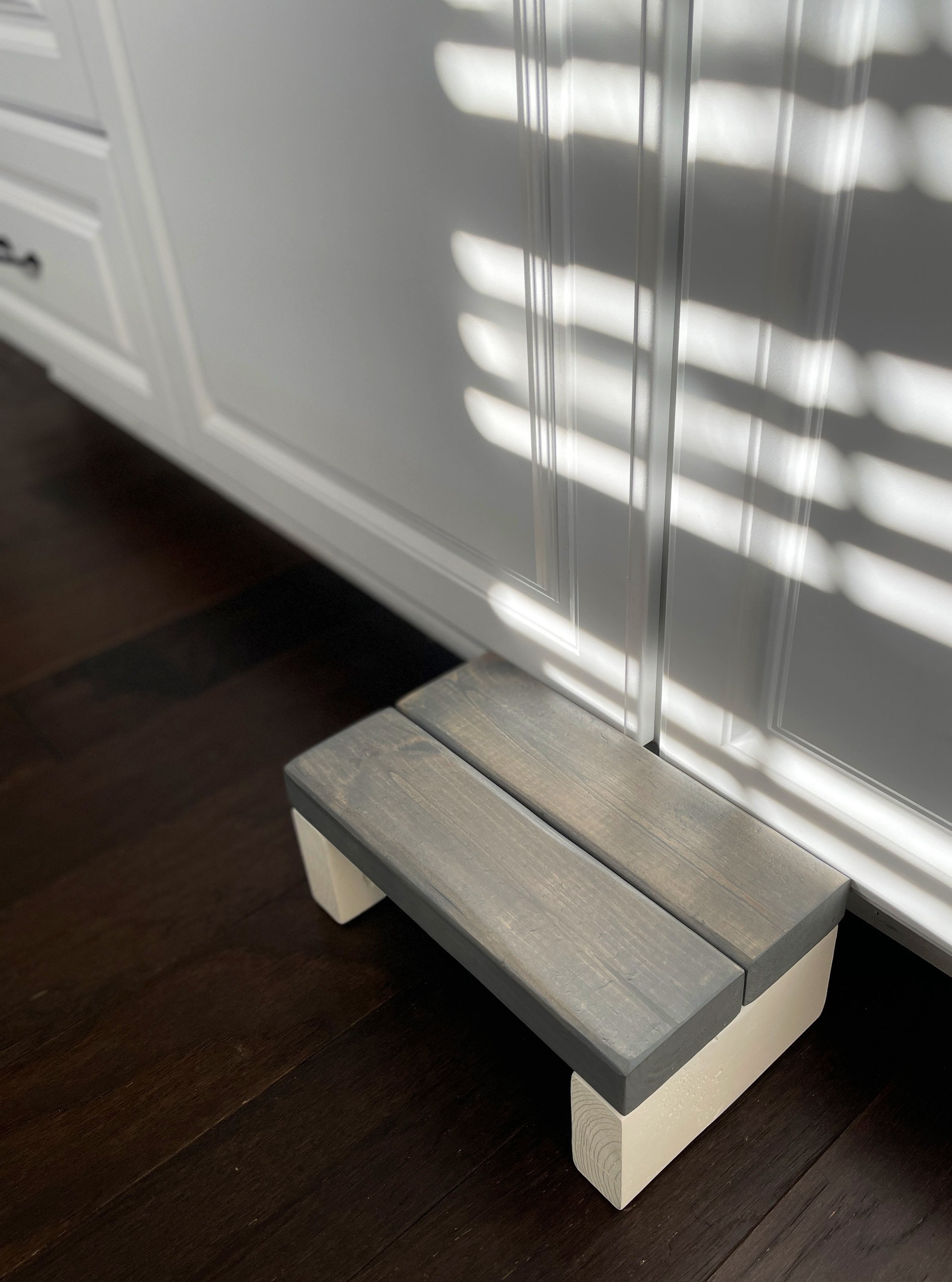 Small Wooden Step Stool: Kids Booster, Sturdy American Made - Thumbnail 4