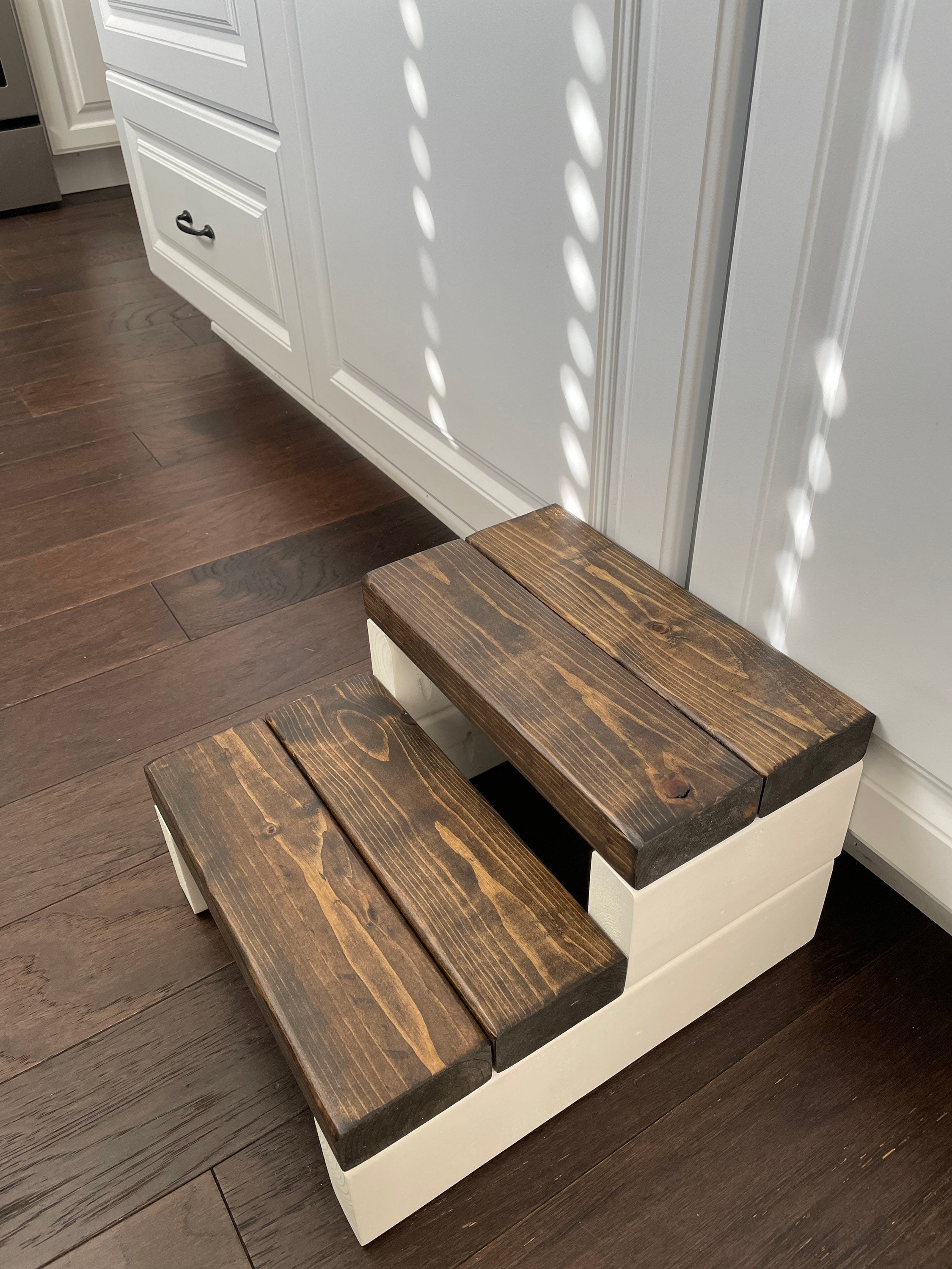 Handmade Two-Step Stool: Sturdy Kids Step Ladder - Thumbnail 5