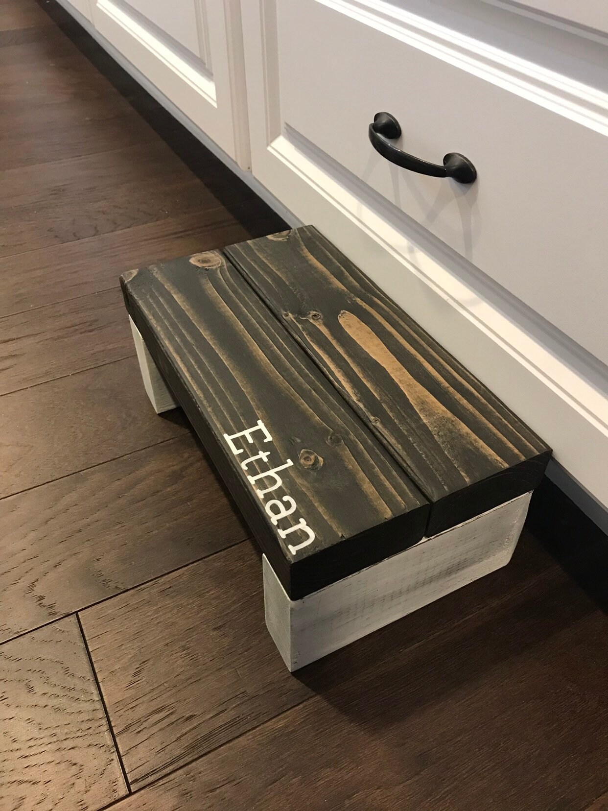 Personalized Rustic Wooden Step Stool - Kids Little Boost - Thumbnail 6