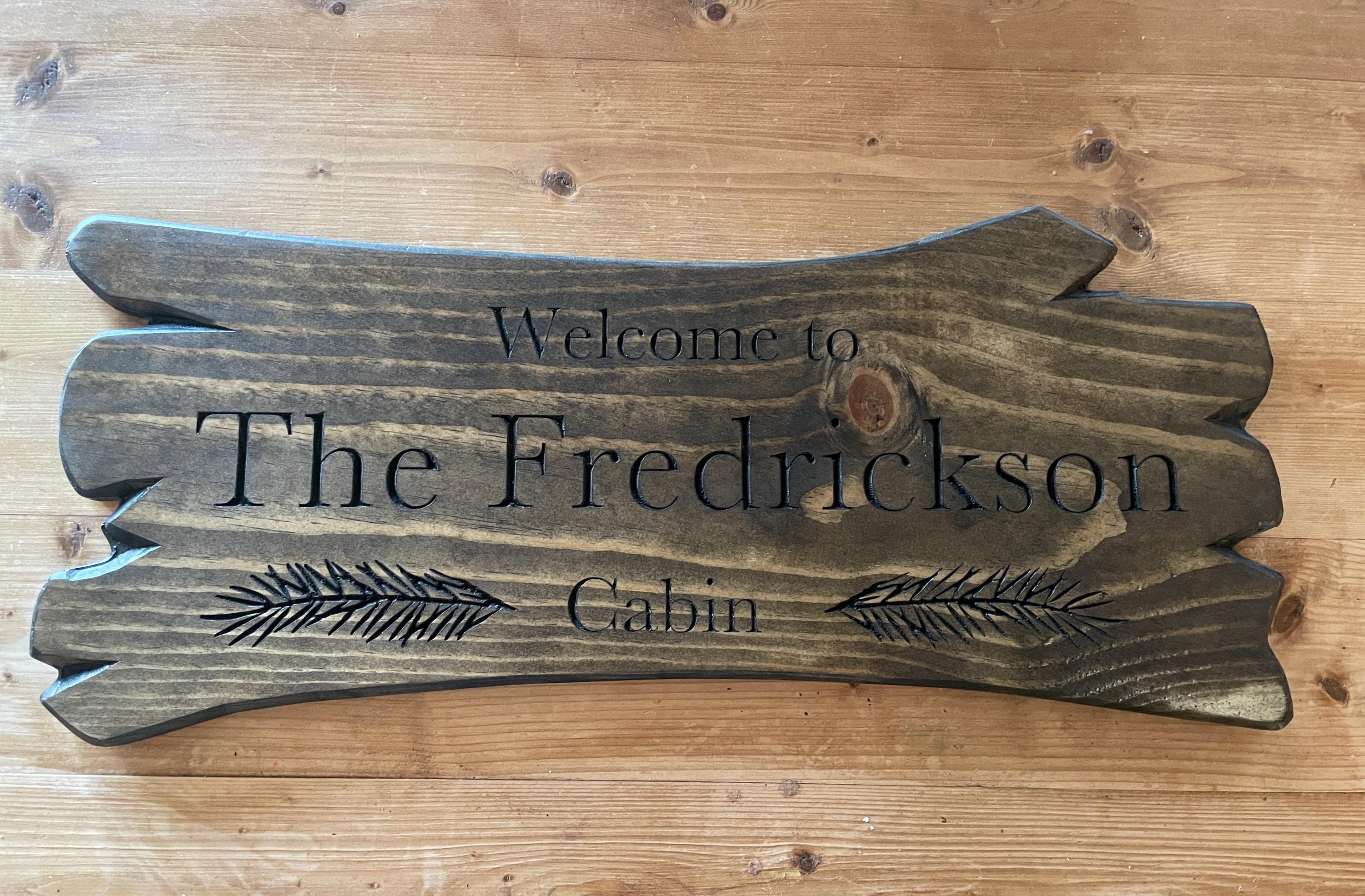 Custom Carved Wood Sign, Rustic Cottage Decor, Wedding Gift - Thumbnail 6