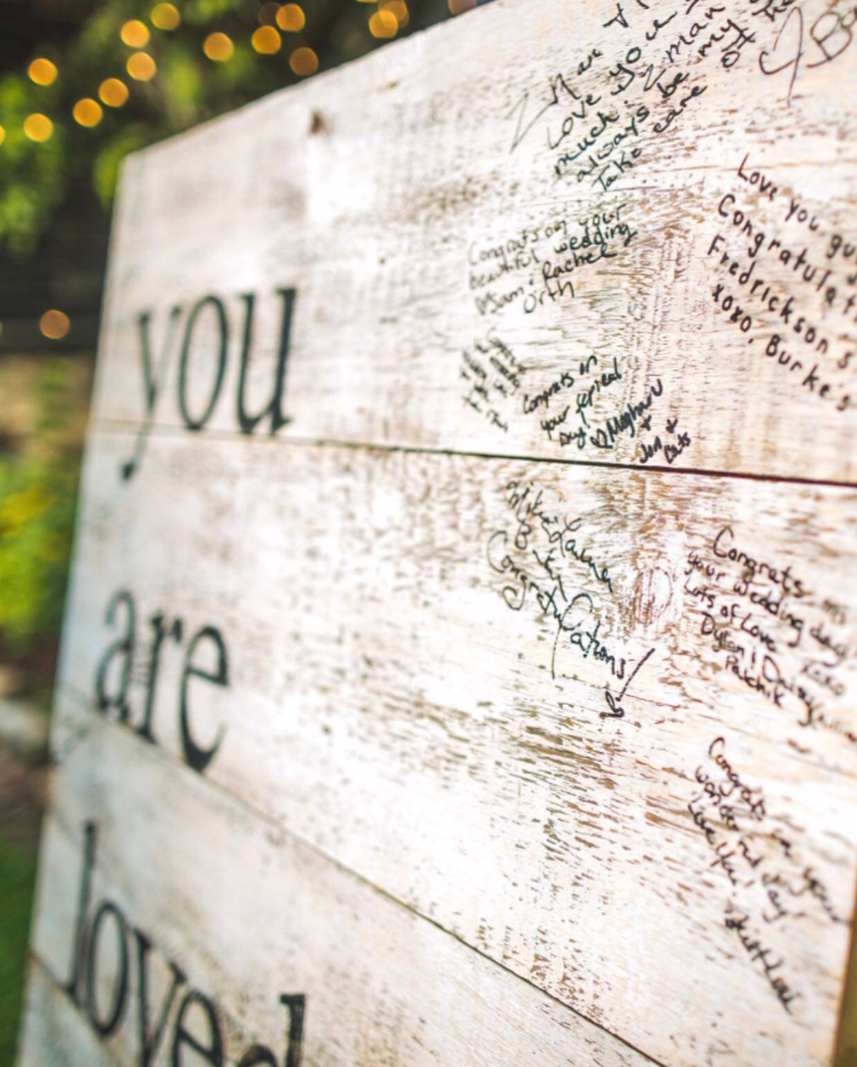 Rustic Wedding Guest Book Sign: Custom Wood Welcome Sign - Thumbnail 5