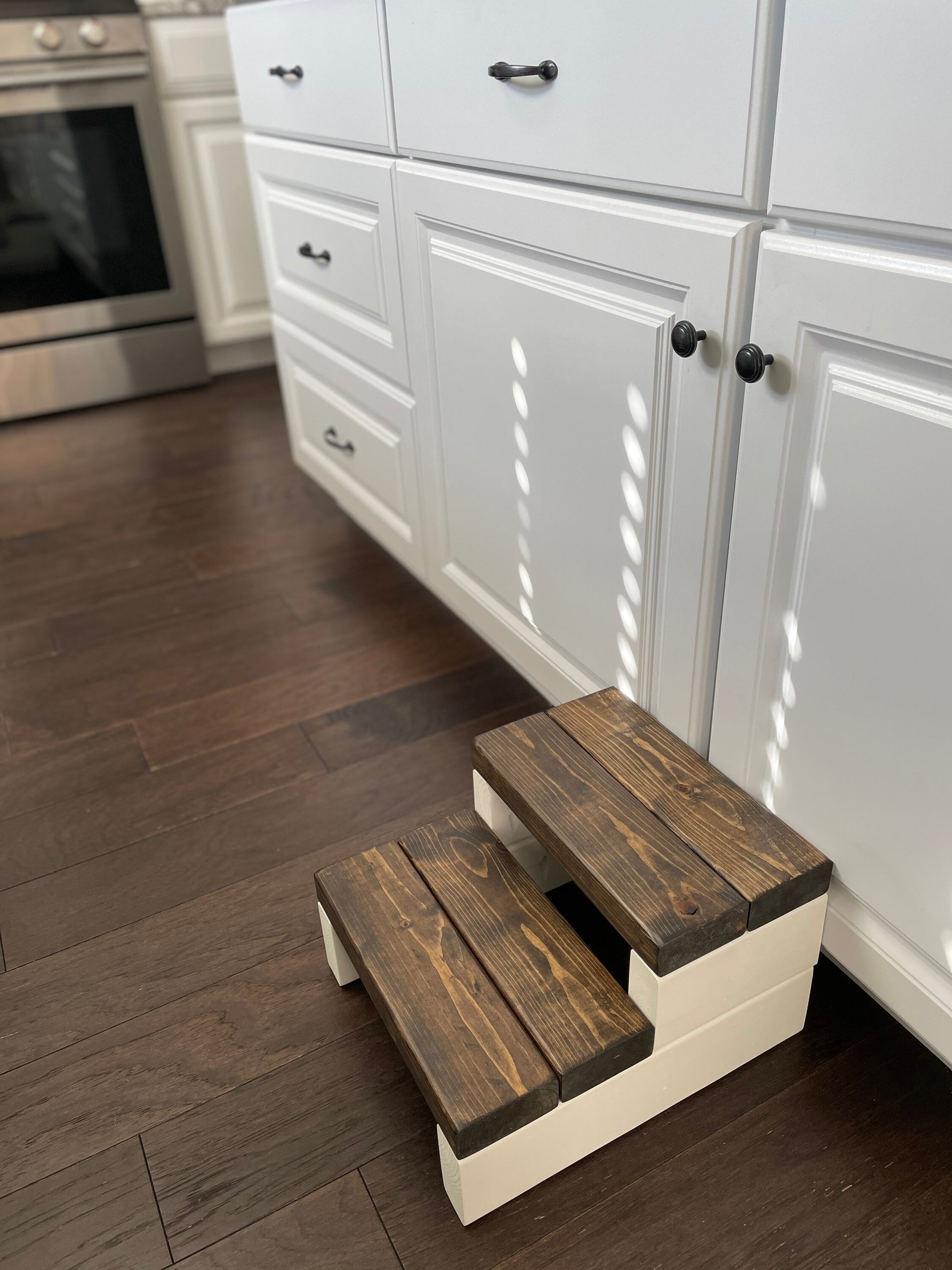 Handmade Two-Step Stool: Sturdy Kids Step Ladder - Thumbnail 4