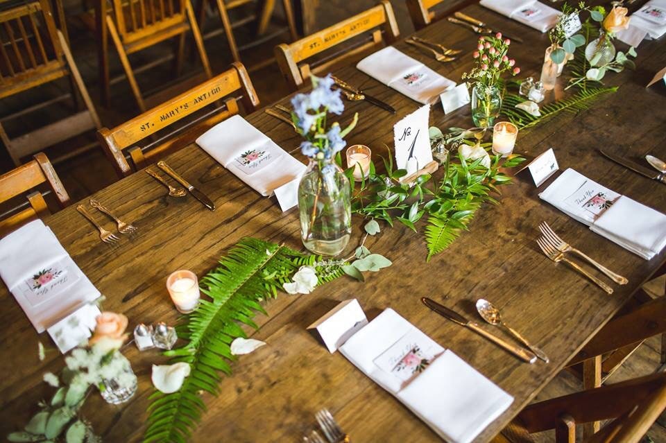 Handmade Wedding Place Card Holder: Custom Party Table Number, Set of 5 - Thumbnail 4