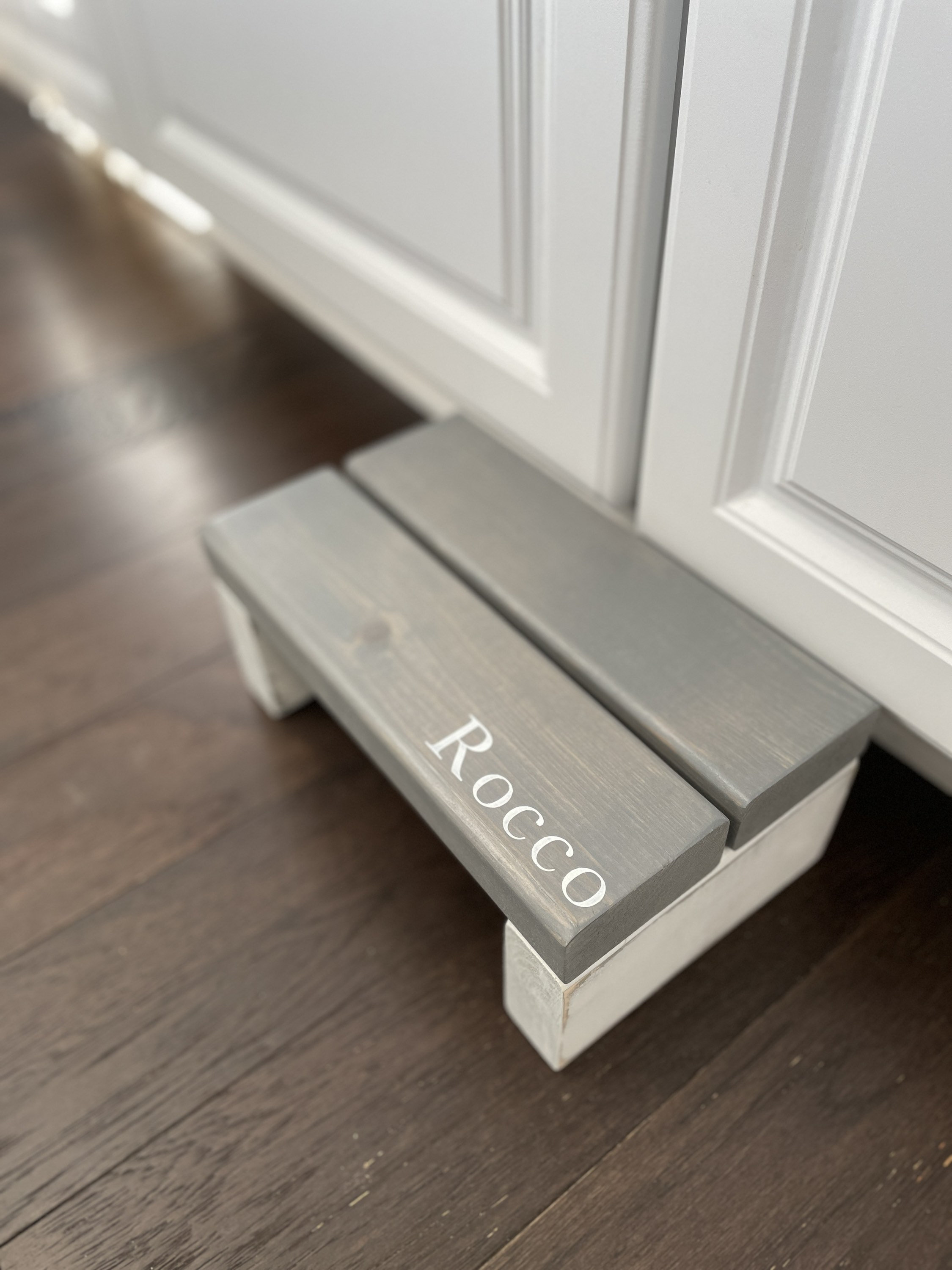 Personalized Rustic Wooden Step Stool - Kids Little Boost - Thumbnail 4