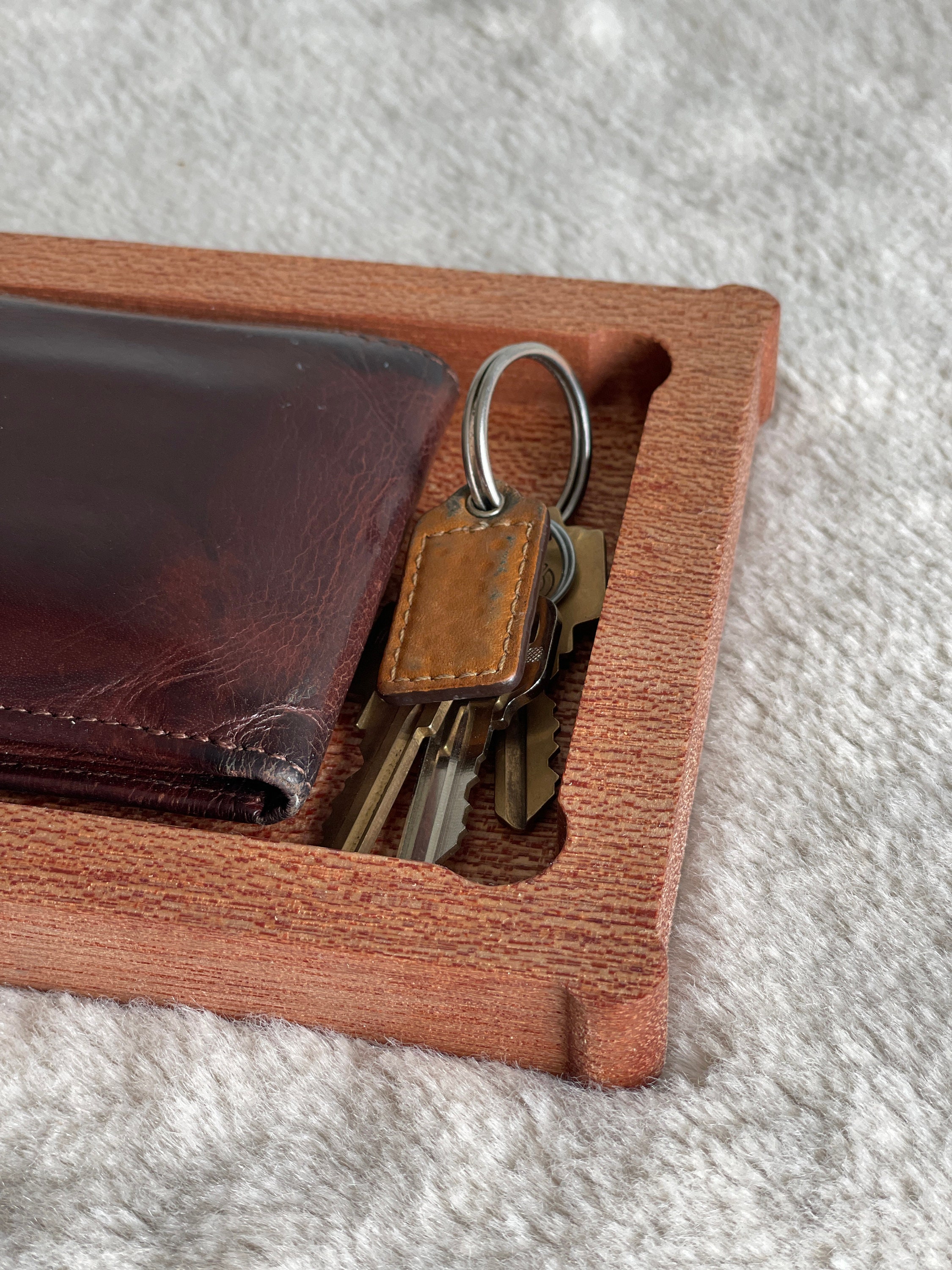 Hardwood Dogbone Corner Tray: American Made Organizer - Thumbnail 6