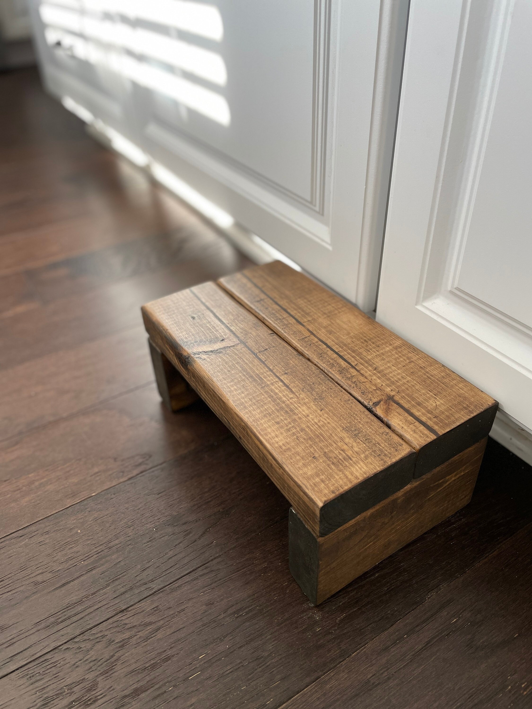 Small Wooden Step Stool: Kids Booster, Sturdy American Made - Thumbnail 6