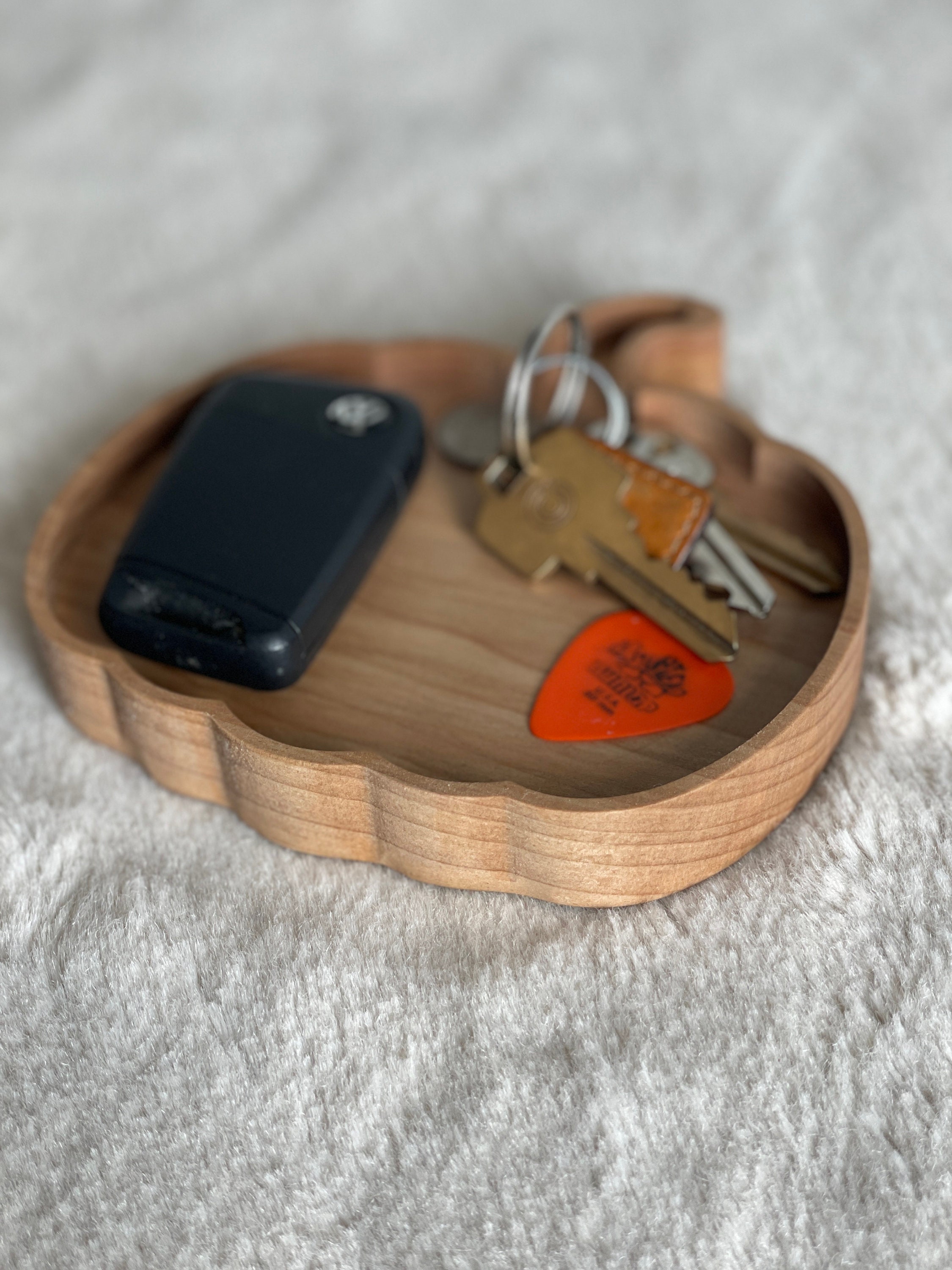 Hardwood Pumpkin Drop Tray, Fall Decor, Catch All Tray - Thumbnail 4