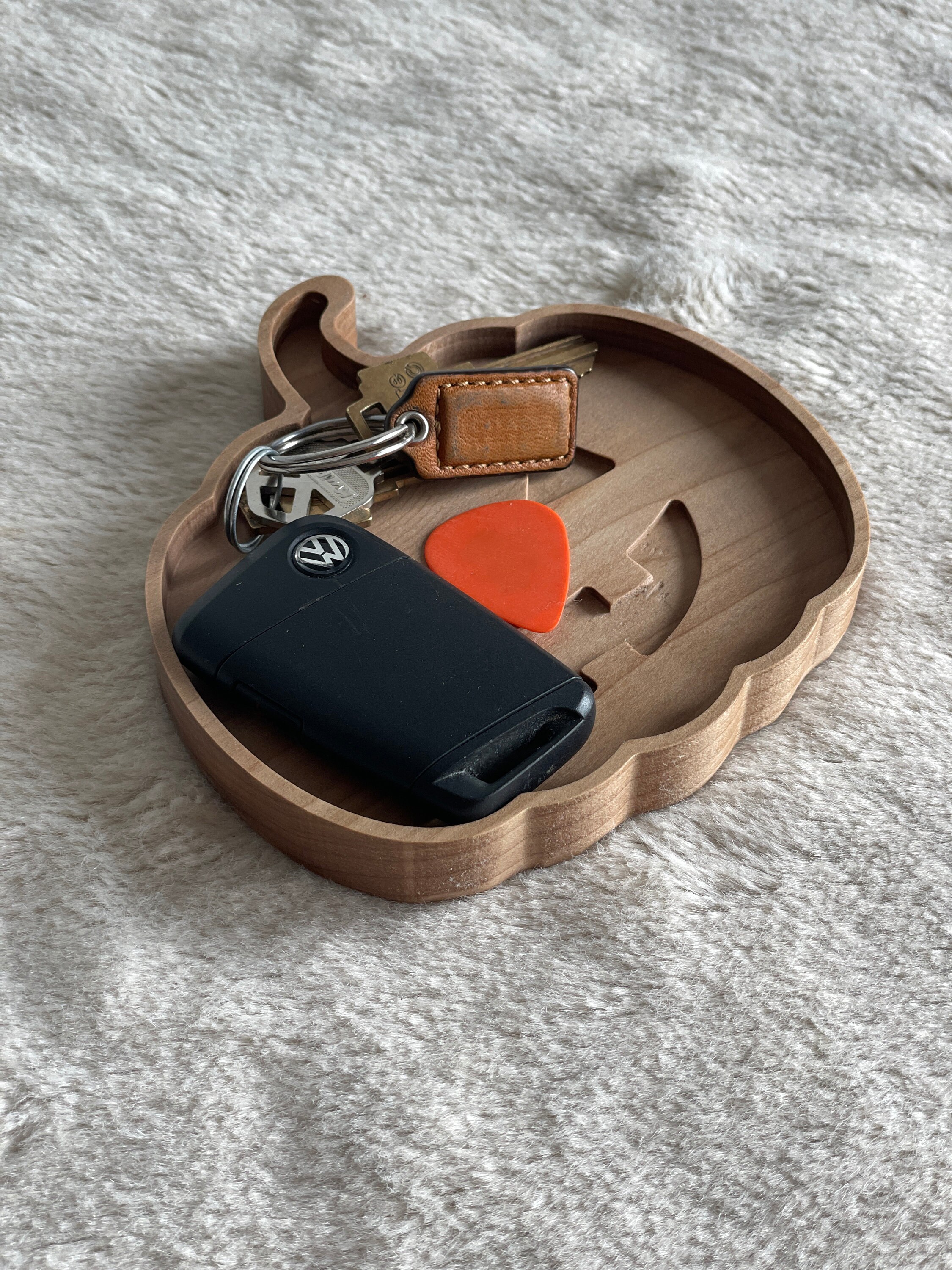 Hardwood Pumpkin Drop Tray, Fall Decor, Food Safe - Thumbnail 7