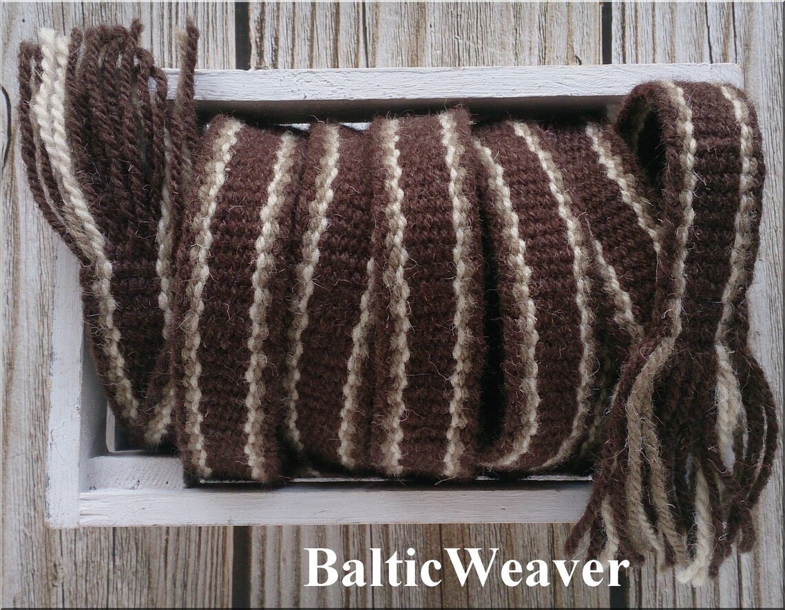 285 cm 112 1/4 inch wool Hand Woven Inkle Loom Medieval Etsy