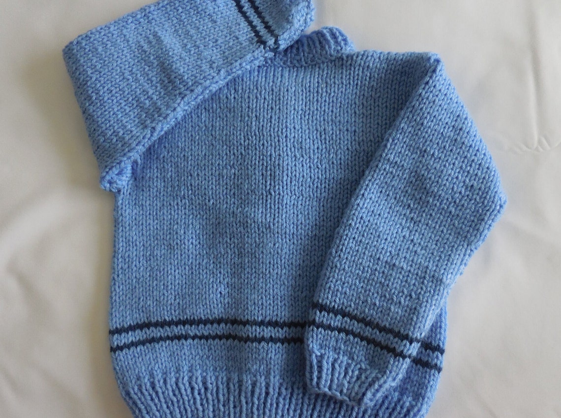 Claire & Charlie Boys Navy Blue Knit Shirt - Sailboats main image 1