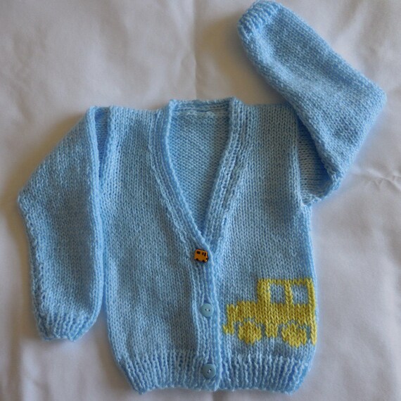 light blue baby cardigan