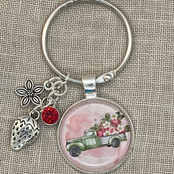 Strawberry Truck themed Thread Keep-Strawberry Truck themed Floss Ring