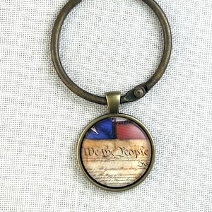 Patriotic We the People Thread Keep-Floss Ring