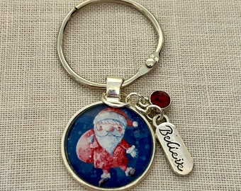 Santa Themed Thread Keep-Holiday Floss Ring