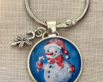 Snowman Themed Thread Keep-Holiday Floss Ring