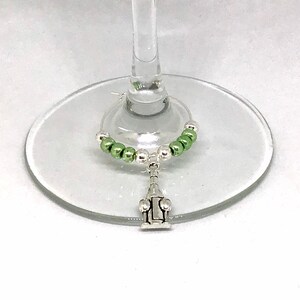 Wine Themed Wine Charms, Wine Themed Wine Glass Markers image 2