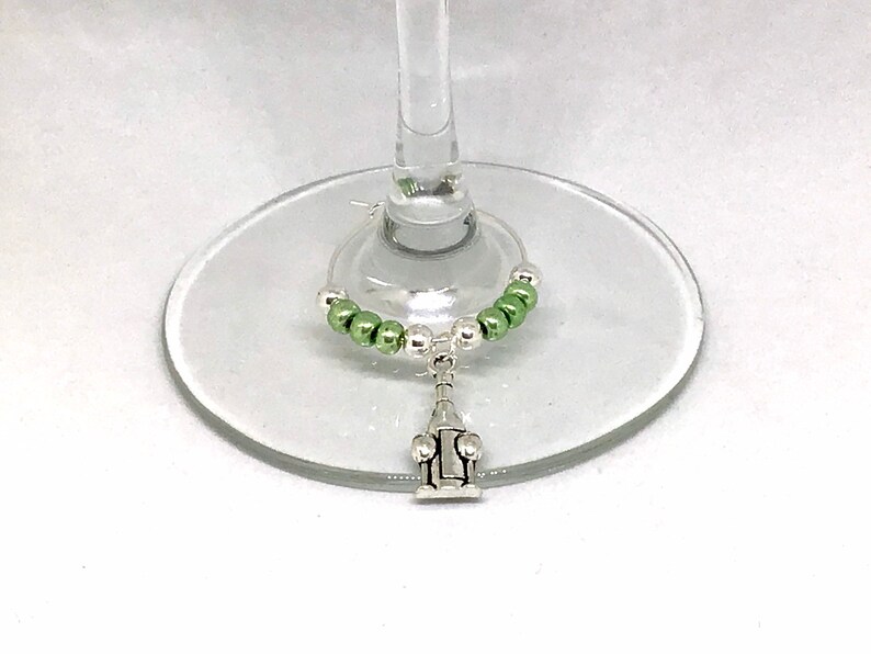 Wine Themed Wine Charms, Wine Themed Wine Glass Markers image 2