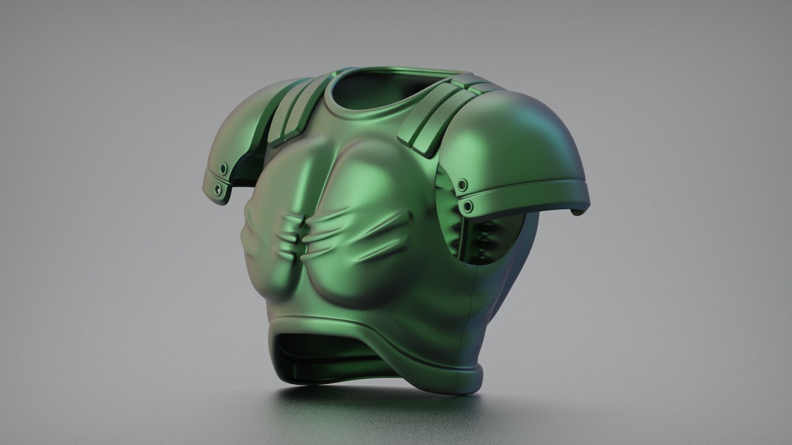 DoomGuy Classic Armor Set DOOM 2 Cosplay Costume RAW 3D | Etsy