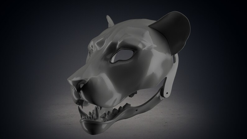 Lion Cosplay Mask | Full 3D Print Anima Furry Cosplay mask | RAW