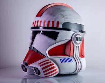 Star Wars Shocktrooper Helmet | ROTS Movie or Battlefront Clone Trooper Helmet | Cosplay Helmet | Complete or DIY Kit