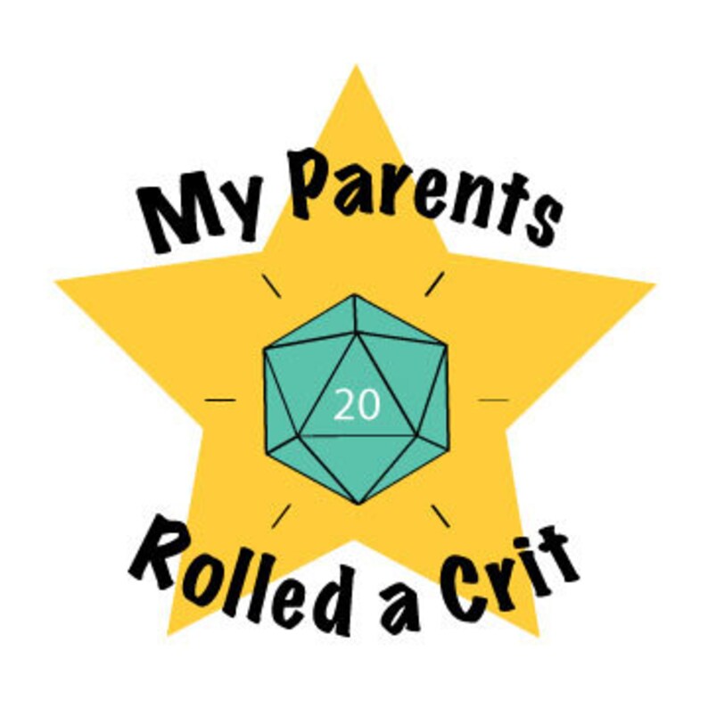 Dungeons and Dragons Onesie My Parents Rolled a Crit Baby Bodysuit Baby Shower Gift for Gamer Parents Nerdy Baby Onesie D20 Onesie